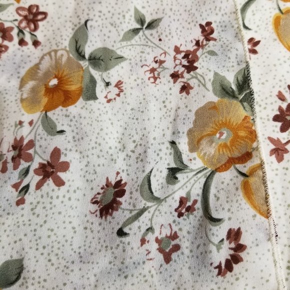 Floral Ladies Scarf 66 inches Length, 10.5 inches Wide, Fall, Autumn Colors - Picture 2 of 3